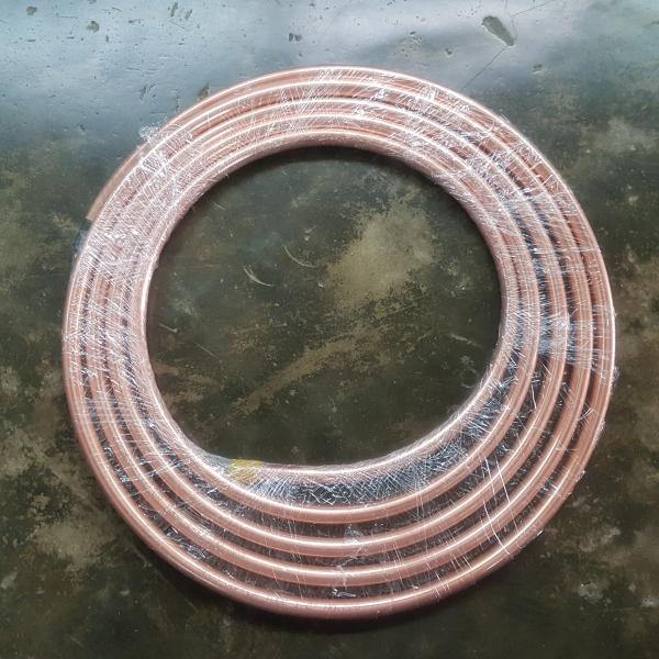 ท่อทองแดงแอร์ 1/2 นิ้ว (4หุน) หนา 0.7mm. 5เมตร