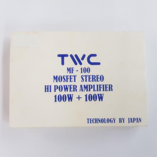 TWC MF-100 MOSFET STERIO 100W 100W HI POWER AMPLIFIER TECHNOLOGY BY JAPAN