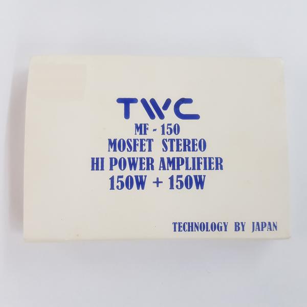 TWC MF-150 MOSFET STERIO 150W 150W HI POWER AMPLIFIER TECHNOLOGY BY JAPAN