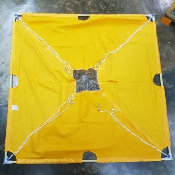 <ผ้าคลุมล้างแอร์ ชุดใหญ่ถุงเหลือง ขนาด 125x125 cm.