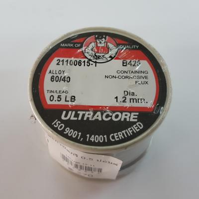 <ตะกั่วบัดกรี 0.5 ปอนด์ 1.2มิล ULTRACORE
