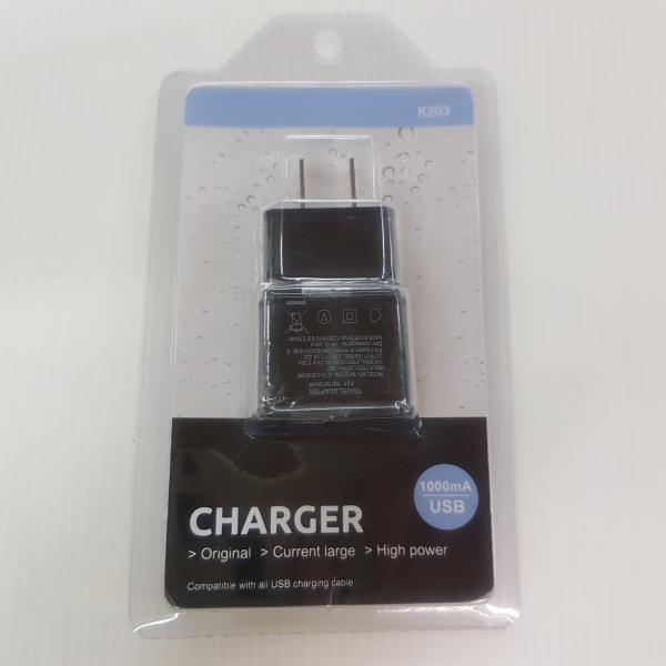 หัวชาร์จมือถือ USB  input 100-240VAC output 5VDC