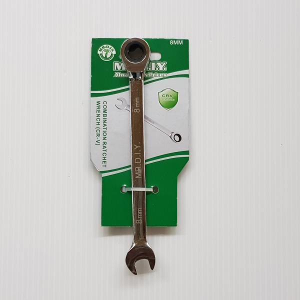 ประแจบล็อคปากตาย เบอร์ 8mm. COMBINATION RATCHET WRENCH(CR-V)
