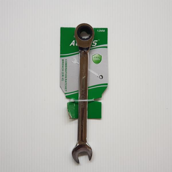ประแจบล็อคปากตาย เบอร์ 12mm. COMBINATION RATCHET WRENCH(CR-V)