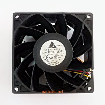 พัดลม 3.5x3.5นิ้ว DC 12V แบบเทอร์โบ FFB0912EHE
