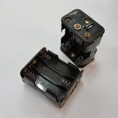 กระบะถ่าน AA 6ก้อน มีขั้ว