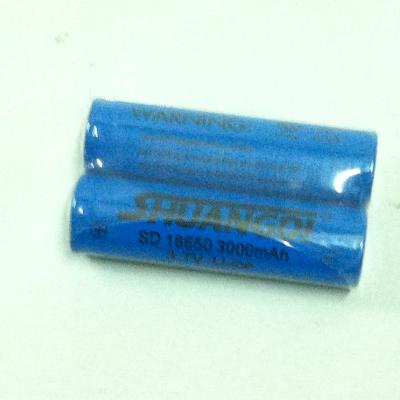 ถ่านชาร์จ 3.7V 3000mAh สีฟ้า SD18650(ก้อนละ)