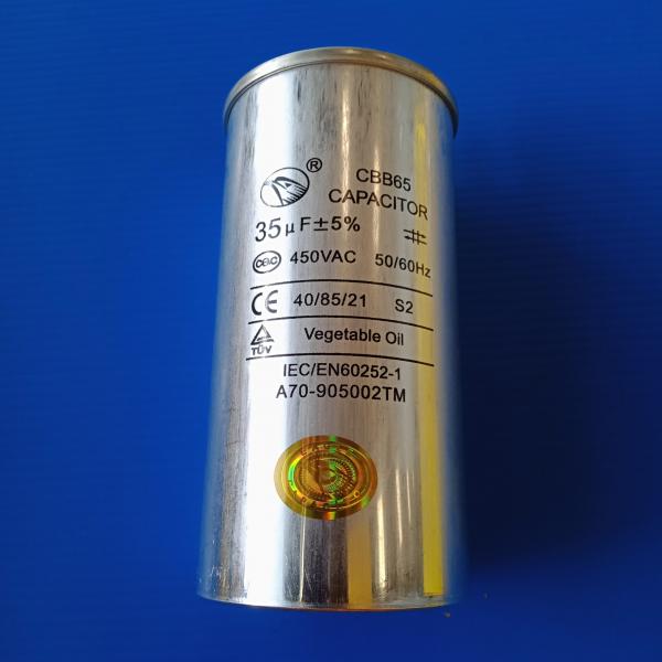 C.คอนเดนเซอร์แอร์ 35 ไมโคร ตัวเหล็ก