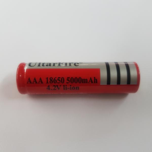ถ่าน UltraFire 4.2V 5000mAh สีแดง