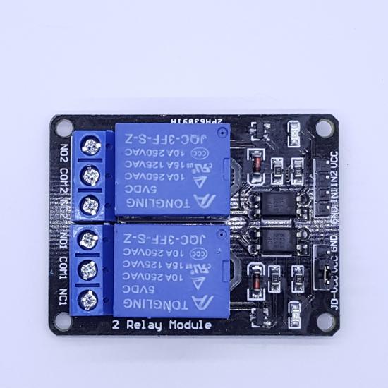 บอร์ดรีเลย์ 5VDC 2 ช่อง