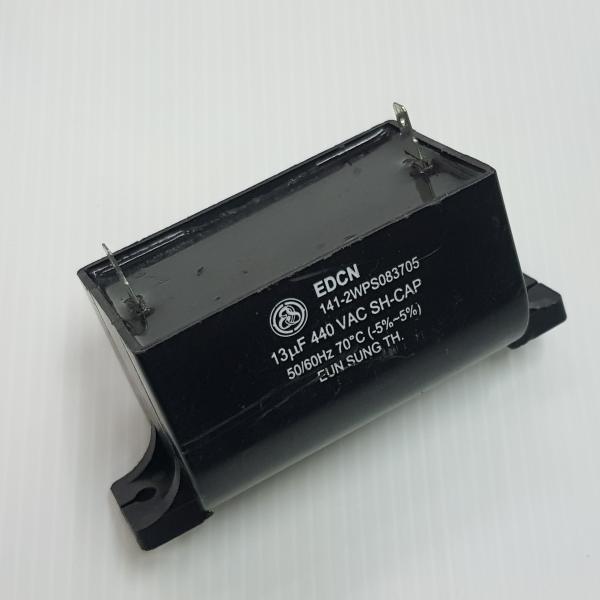 C.เครื่องซักผ้า 13uF 450VAC เหลี่ยม 2 ขา เสียบ(2)