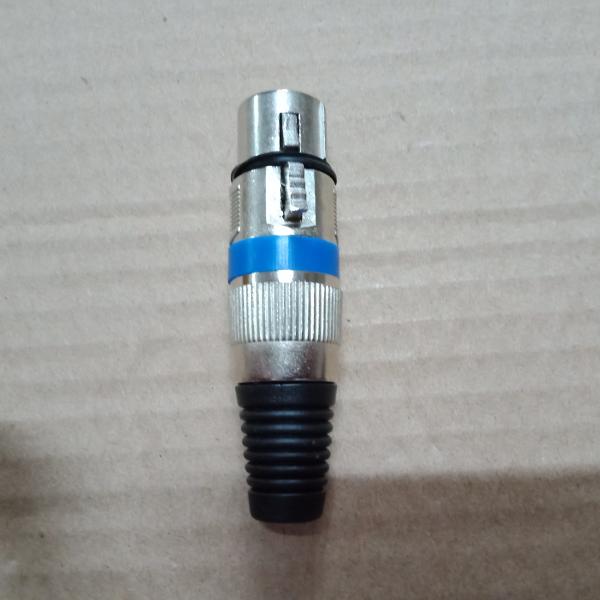 ปลั๊ก CANON MIC ตัวเมียท้ายยาง