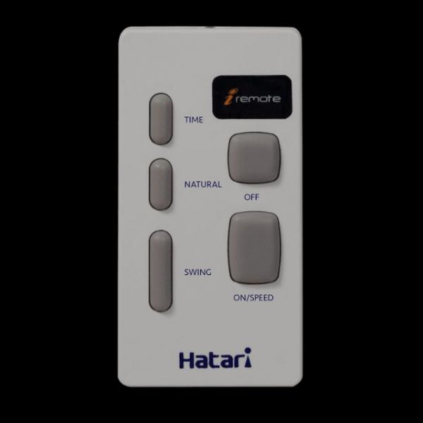รีโมทพัดลม Hatari แท้ มีปุ่ม Natural สีขาว