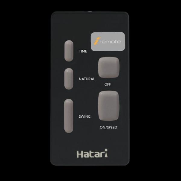 รีโมทพัดลม Hatari แท้ มีปุ่ม Natural สีดำ