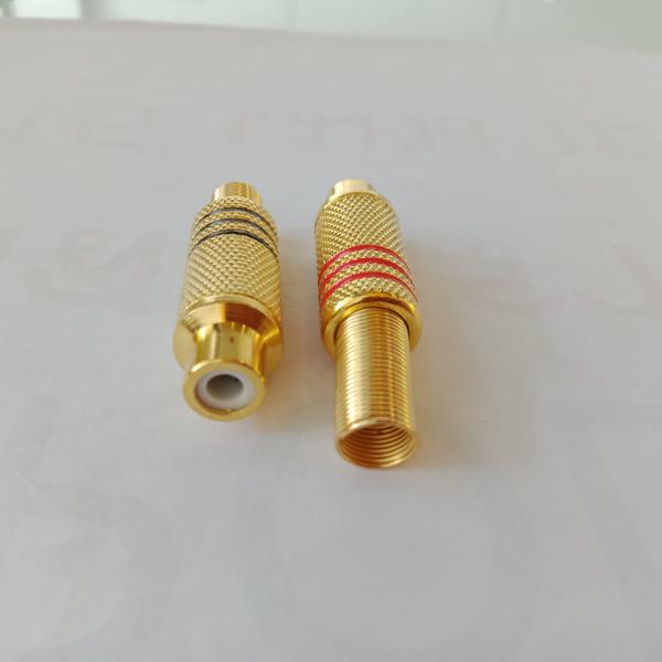 แจ็ค RCA ตัวเมียท้าสปรืงทอง