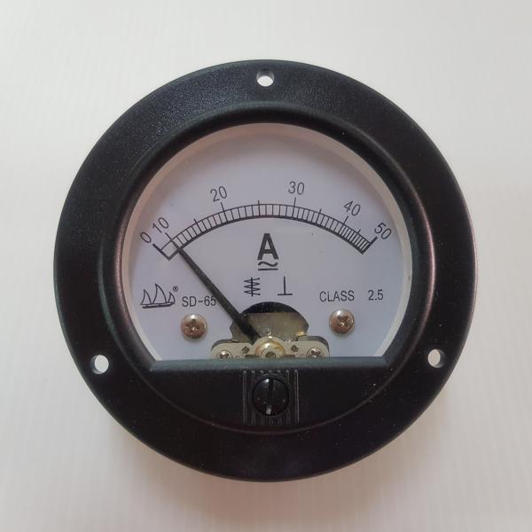 แอมป์มิเตอร์ AC/DC 50A ตัวกลม