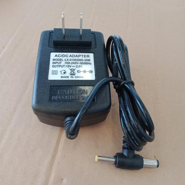 อะแด็ปเตอร์ 15V.2A. ตัวเล็ก แจ็ค 2 หัว