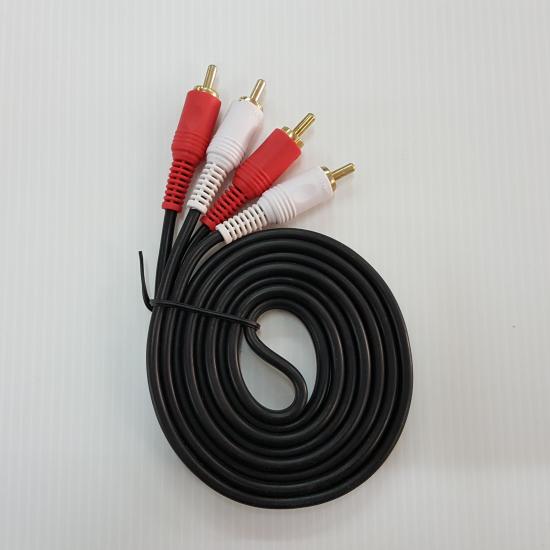 สาย RCAx4 สีดำหัวทอง 1.5 M. GF-432 (อย่างดี)