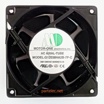 พัดลมระบายความร้อน AC 4.5x4.5นิ้ว DP209WR 220/ 240V AC50/60Hz