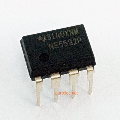 NE5532P ใช้สำหรับเสียงทุ้ม เสียงต่ำ เสียงเบส DIP-8