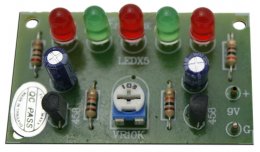 FK111 ไฟกระพริบเรียงแถว LED 5 ดวง