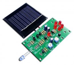FK1003 ไฟกระพริบเตือนใช้โซลาร์เซลล์ LED 5 ดวง