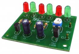 FK1201 วงจรกระพริบ 2 จังหวะ LED 6 ดวง