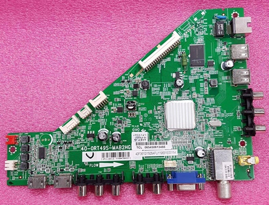 ยี่ห้อ TCL เมนบอร์ด รุ่น40F3610  พาร์ทบอร์ด :40-ORT49S-MAB2HG