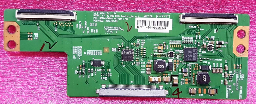 ยี่ห้อ LG T-CON : PANASONIC   ชื่อสินค้า : ทีคอน รุ่นTH-42AS630T : TH-42AS610T พาร์ท 6870C-0480A