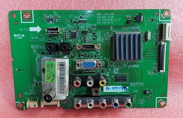ยี่ห้อ SAMSUNG เมนบอร์ด รุ่น LA32C400E4                                 พาร์ท BN94-03957U