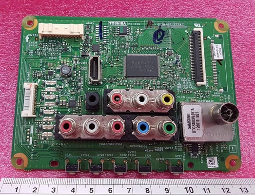 ยี่ห้อ TOSHIBA เมนบอร์ด รุ่น24HV10T  พาร์ทบอร์ด :V28A001322A1