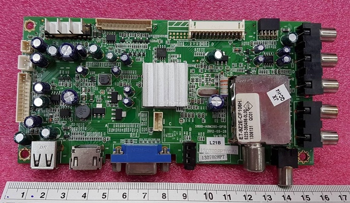 ยี่ห้อ Skyworth เมนบอร์ด รุ่น24E66A  พาร์ทบอร์ด :5800-A8M280-0P10  เวอร์ชั่นใช้จอเบอร์ V236BJ1-P02