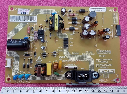 ยี่ห้อ TOSHIBA ซัพพลาย รุ่น23S2400VT  พาร์ทบอร์ด :PK101W0790I :L035R001L