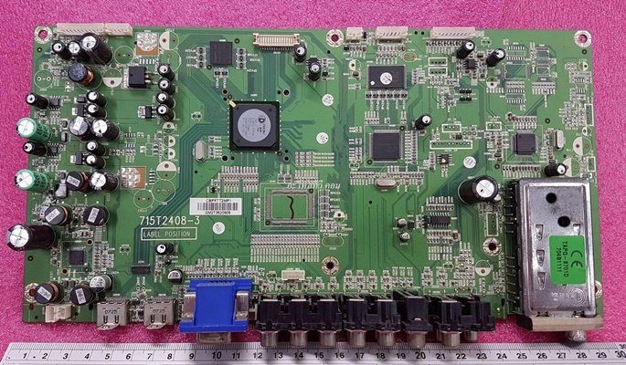 ยี่ห้อ Philips เมนบอร์ด รุ่น32PFL7422/98  พาร์ทบอร์ด :715T2408-3