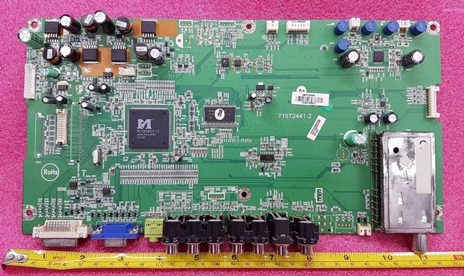 ยี่ห้อ Philips เมนบอร์ด รุ่น32TA2800/98   พาร์ทบอร์ด715T2441-2   ใช้กับTCON V315B1-C01  ใช้กับจอ-V315B1-L01