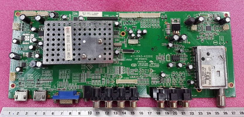 ยี่ห้อ ALPHA เมนบอร์ด รุ่นLWD-323AA  พาร์ทบอร์ด :471-01A3-42201G   ใช้กับจอ-LTI320AP01
