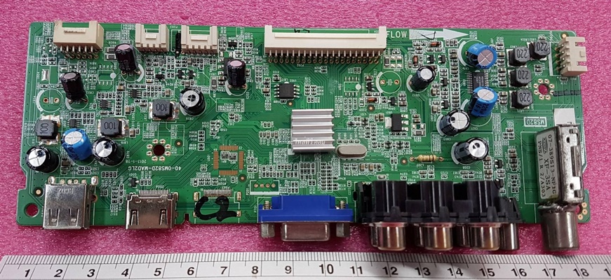 ยี่ห้อ TCL เมนบอร์ด(Main board) รุ่นLED24F2300F  พาร์ทบอร์ด :40-0MS82D-MAD2LG   จอ-LTA230AN01