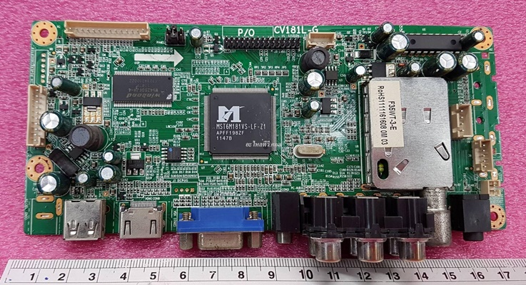 ยี่ห้อ จีน เมนบอร์ด(Main board) รุ่นLWD-220AA   พาร์ทบอร์ดCV181L-G   ใช้จอ เบอร์ LM215WF3(SD)C2