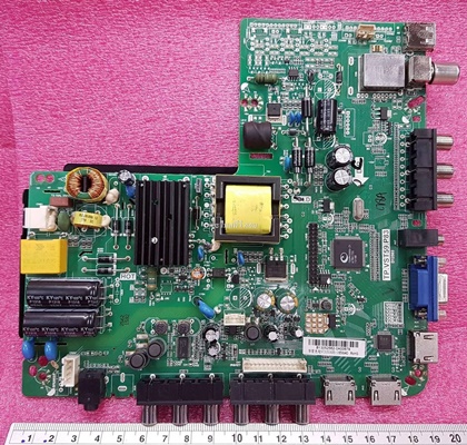 ยี่ห้อ POLYTRON เมนบอร์ด(Main board) รุ่นPLD 32D552   พาร์ทบอร์ด :TP.VST59.P83 32HD 1366X768