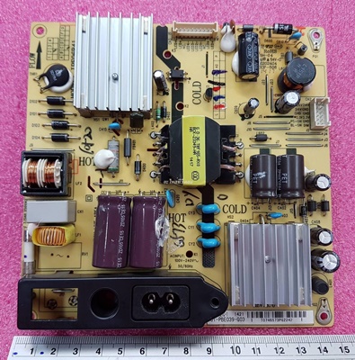 ยี่ห้อ TCL ซัพพลาย(POWER SUPPLY) รุ่นLED40F3570  พาร์ทบอร์ด :IPE06R41