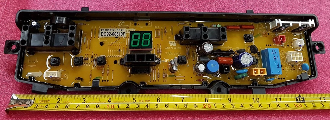 บอร์ด SAMSUNG บอร์ดเครื่องซักผ้า DC92-00510F รุ่น WA85G5PEC/XST WA85G5WEC/XST