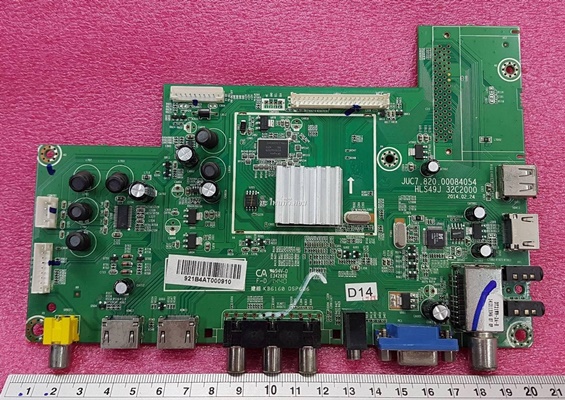 ยี่ห้อ SINGER เมนบอร์ด(Main board) รุ่นLED50DTV   ใช้จอ C500F13-E2-A   พาร์ทJUC7.820.00084054 HLS49J 32C2000
