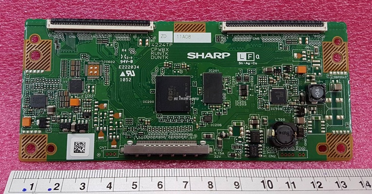 ยี่ห้อ SHARP ทีคอน(T-CON) รุ่นLC-40L500M  พาร์ท :4224TP CPWBX